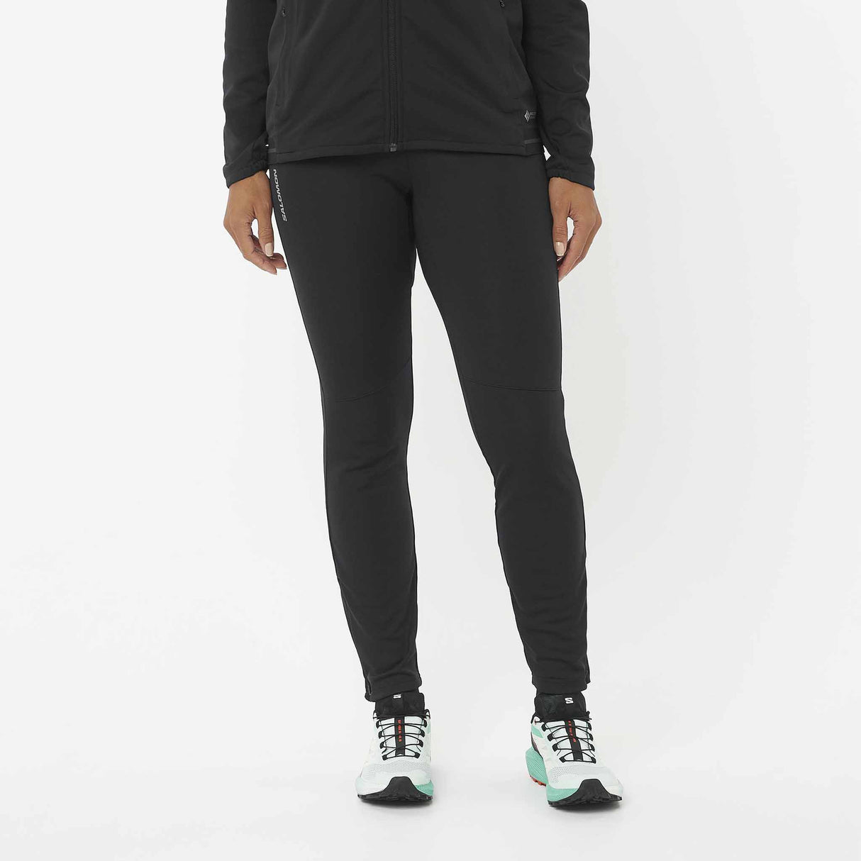 Salomon Gore-Tex Infinium Windstopper Women's Tights - Deep Black