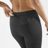 Salomon Light Shell Running Pants for Women - Deep Black