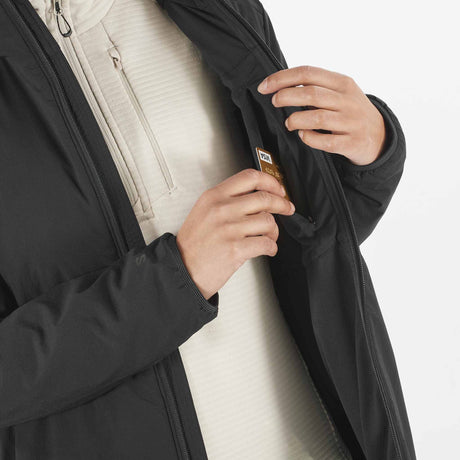 Salomon Mountain Flex Insulated Jacket Hoodie for Women - Deep Black