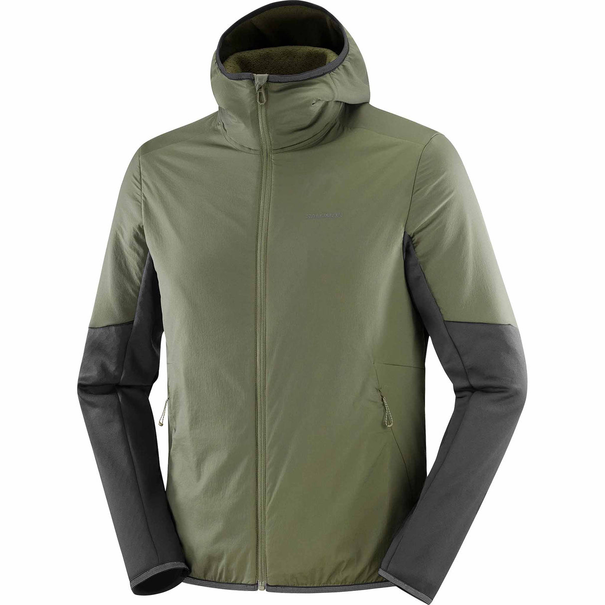 Salomon Outline Warm Hybrid Men's Midlayer Jacket - Grape Leaf / Deep Black
