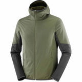Salomon Outline Warm Hybrid Men's Midlayer Jacket - Grape Leaf / Deep Black
