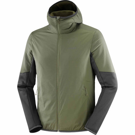 Salomon Outline Warm Hybrid Men's Midlayer Jacket - Grape Leaf / Deep Black