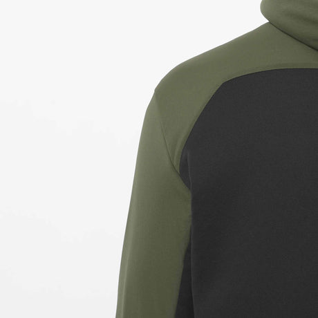 Salomon Outline Warm Hybrid Men's Midlayer Jacket - Grape Leaf / Deep Black
