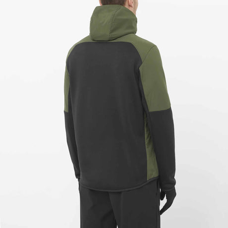 Salomon Outline Warm Hybrid Men's Midlayer Jacket - Grape Leaf / Deep Black