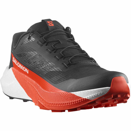 Salomon Pulsar Men's Trail Running Shoes - Black / White / Cherry Tomato