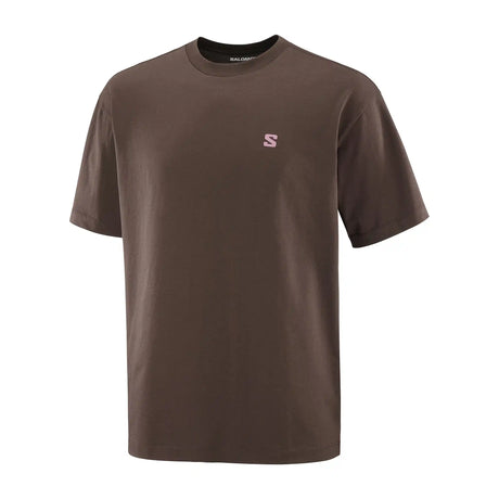 Salomon Round Logo Graphic T-shirt pour homme - Coffee Bean