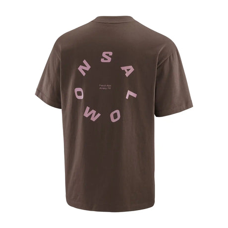 Salomon Round Logo Graphic T-shirt pour homme - Coffee Bean