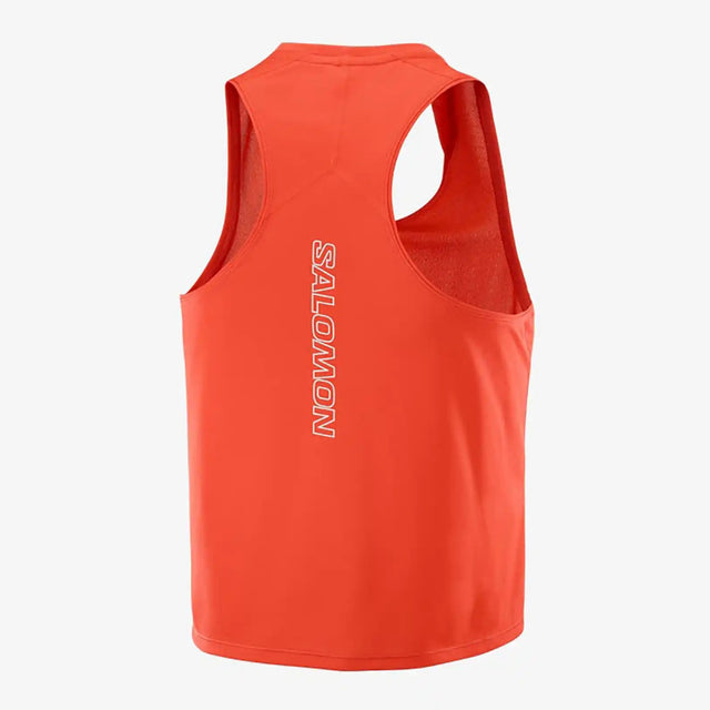 Salomon SENSE AERO débardeur court pour femme - Fiery Red
