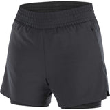 Salomon SHAKEout short sport 4 pouces 2-en-1 pour femme - Deep Black