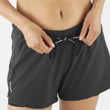 Salomon SHAKEout short sport 4 pouces 2-en-1 pour femme taille - Deep Black