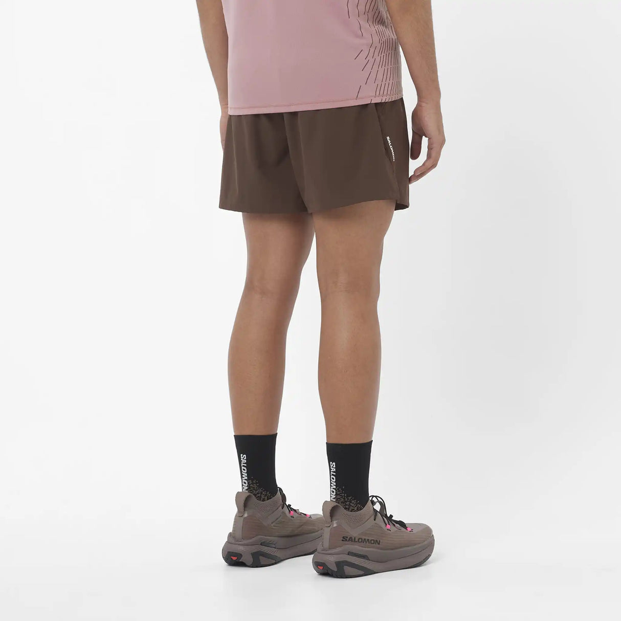 Salomon SHAKEout Core 5 po short de course à pied pour homme - Coffee Bean