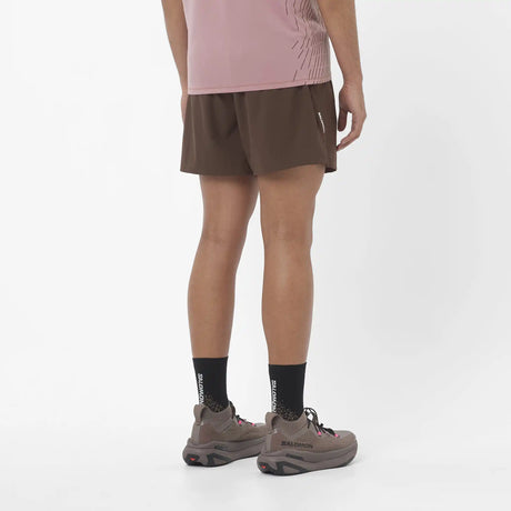 Salomon SHAKEout Core 5 po short de course à pied pour homme - Coffee Bean