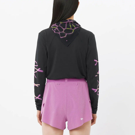 Salomon SHAKEout Core Graphic T-shirt à manches longues pour femme - Deep Black