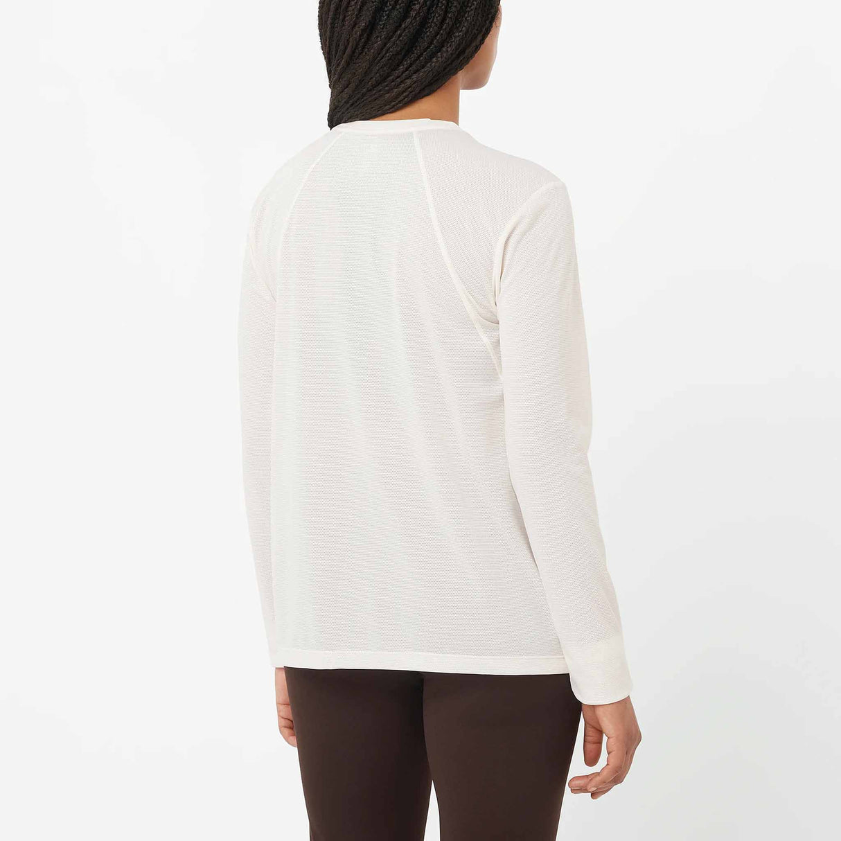 Salomon SHAKEout Core Long Sleeve Tee for Women - Whisper White