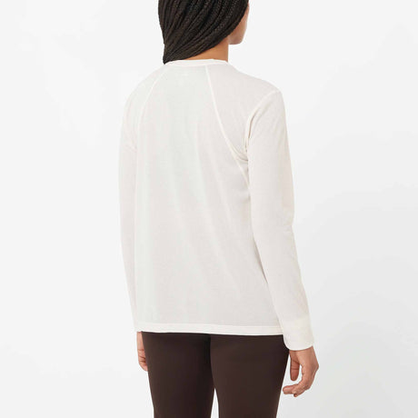 Salomon SHAKEout Core Long Sleeve Tee for Women - Whisper White