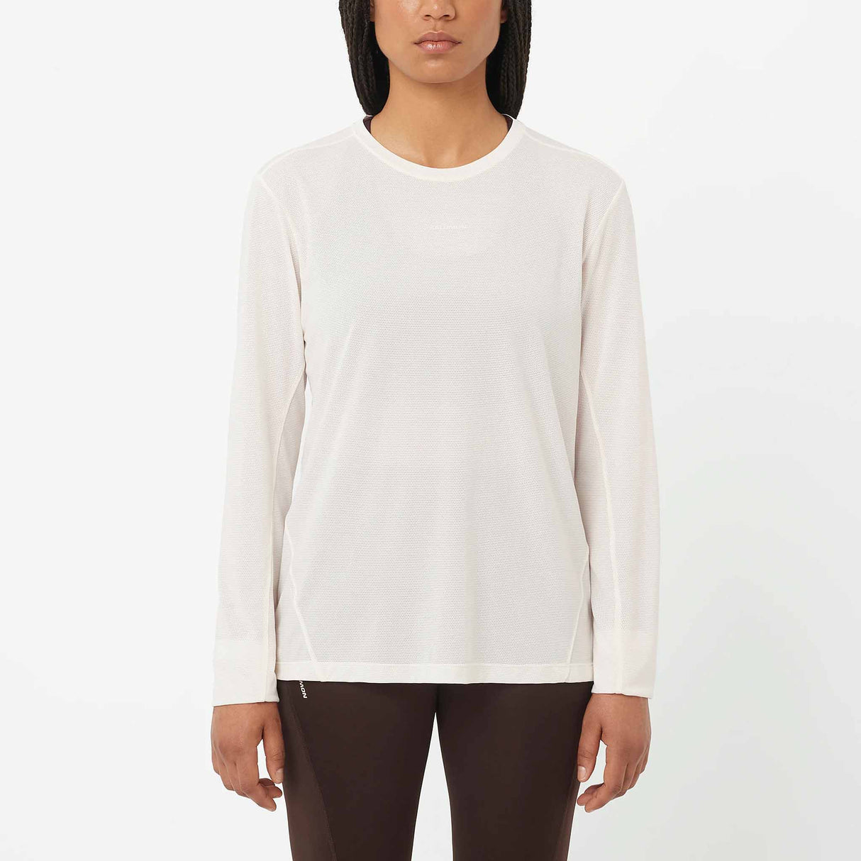 Salomon SHAKEout Core Long Sleeve Tee for Women - Whisper White