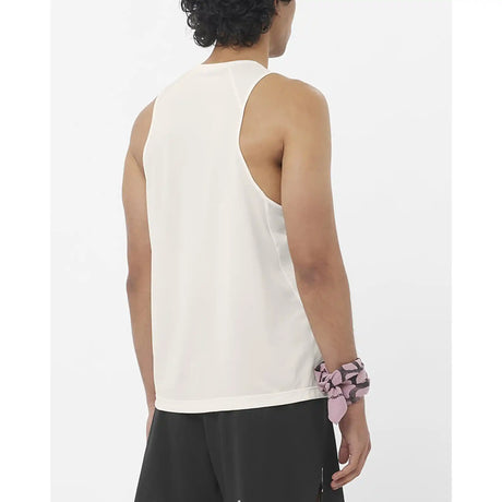 Salomon SHAKEout Core débardeur de course pour homme - Whisper White