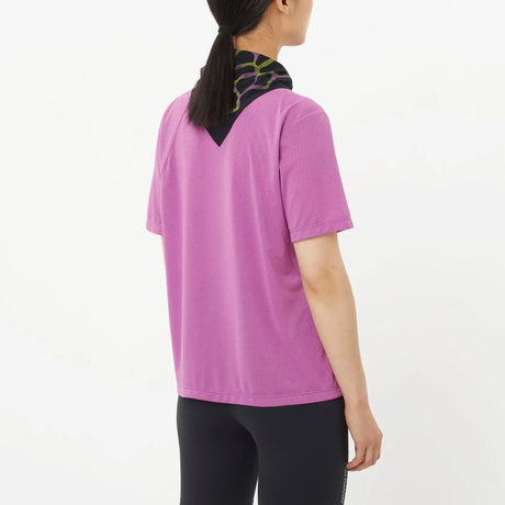 Salomon Salomon SHAKEout Core T-shirt de course à pied pour femme - Iris Orchid