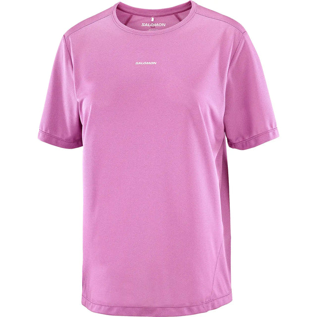 Salomon Salomon SHAKEout Core T-shirt de course à pied pour femme - Iris Orchid