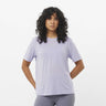 Salomon SHAKEout Core T-shirt de course à pied pour femme face - Cosmic Sky