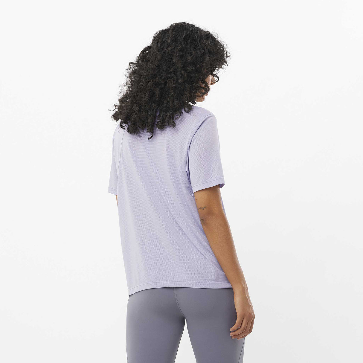 Salomon SHAKEout Core T-shirt de course à pied pour femme dos - Cosmic Sky