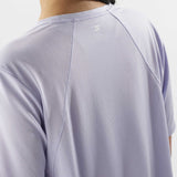 Salomon SHAKEout Core T-shirt de course à pied pour femme détails - Cosmic Sky