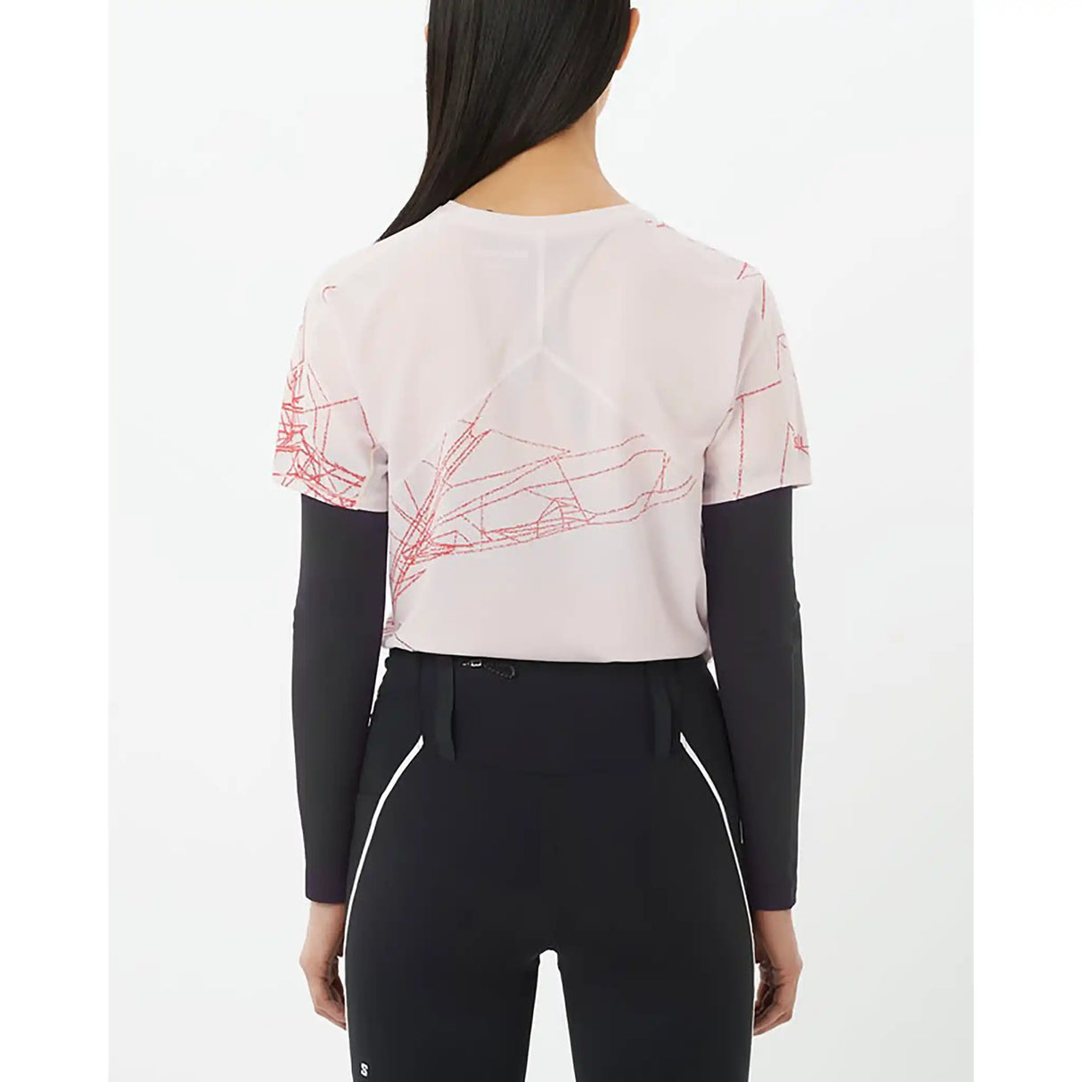 Salomon S/LAB Speed T-shirt de course à pied pour femme - Lilac Ash / Fiery Red