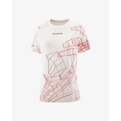 Salomon S/LAB Speed T-shirt de course à pied pour femme - Lilac Ash / Fiery Red