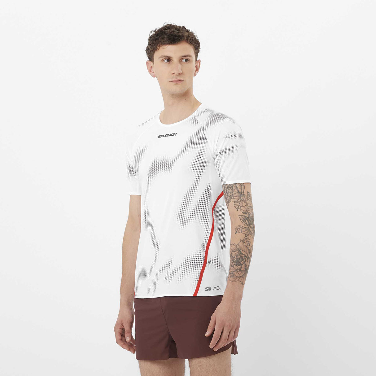 Salomon S/LAB Speed T-shirt de course à pied pour homme face - White / Andorra