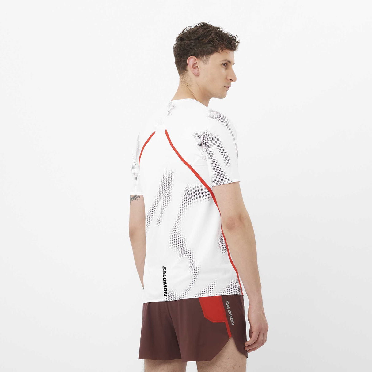 Salomon S/LAB Speed T-shirt de course à pied pour homme dos - White / Andorra