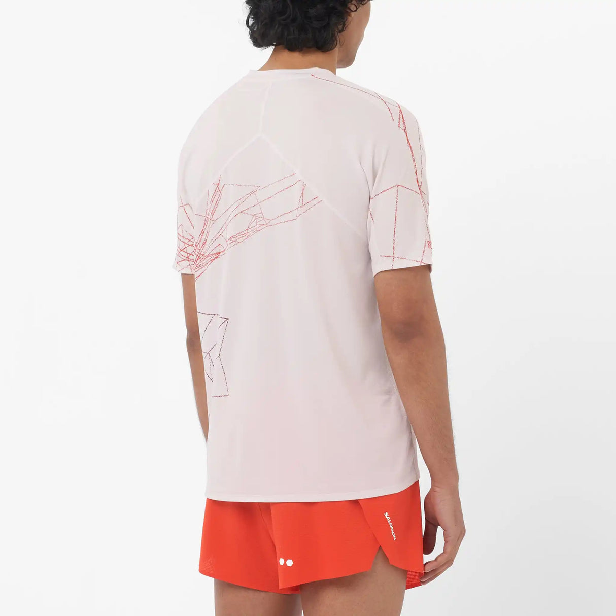 Salomon S/LAB Speed T-shirt à manches courtes homme- Lilac Ash / Fiery Red