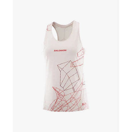 Salomon S/LAB Speed camisole pour femme - Lilac Ash / Fiery Red