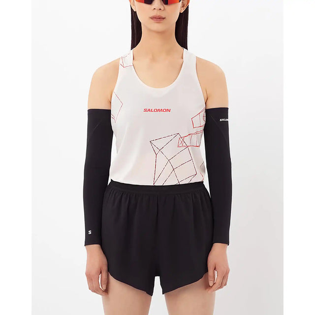 Salomon S/LAB Speed camisole pour femme - Lilac Ash / Fiery Red