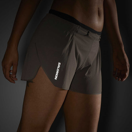 Salomon Sense Aero Shorts de course a pied 3 po femme logo réfléchissant- Iron