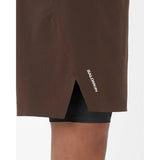 Salomon Sense Aero short 5 po 2-en-1 trail pour homme - Coffee Bean
