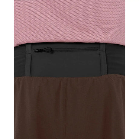 Salomon Sense Aero short 5 po 2-en-1 trail pour homme - Coffee Bean