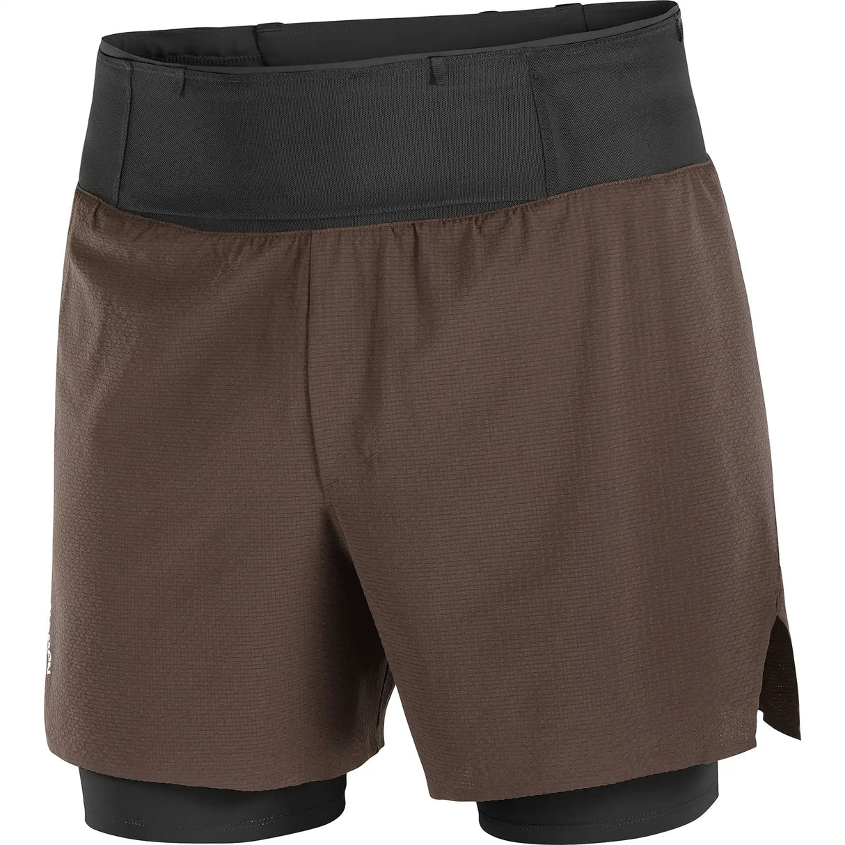 Salomon Sense Aero short 5 po 2-en-1 trail pour homme - Coffee Bean
