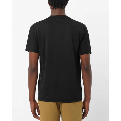 Salomon Sense Aero Graphic T-shirt à manches courtes pour homme - Deep Black / Black Beauty