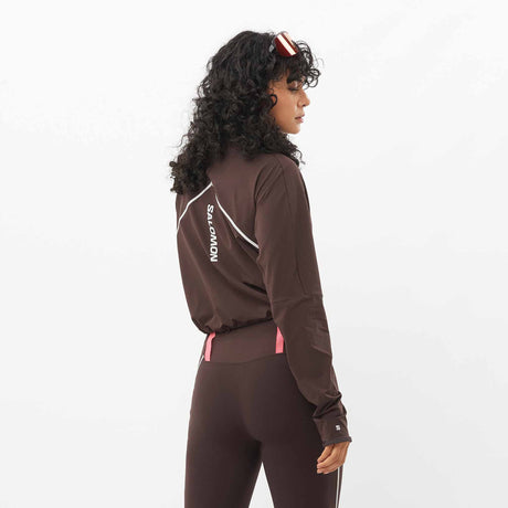 Salomon Sense Aero Hybrid Half-Zip Midlayer for Women - Coffee Bean