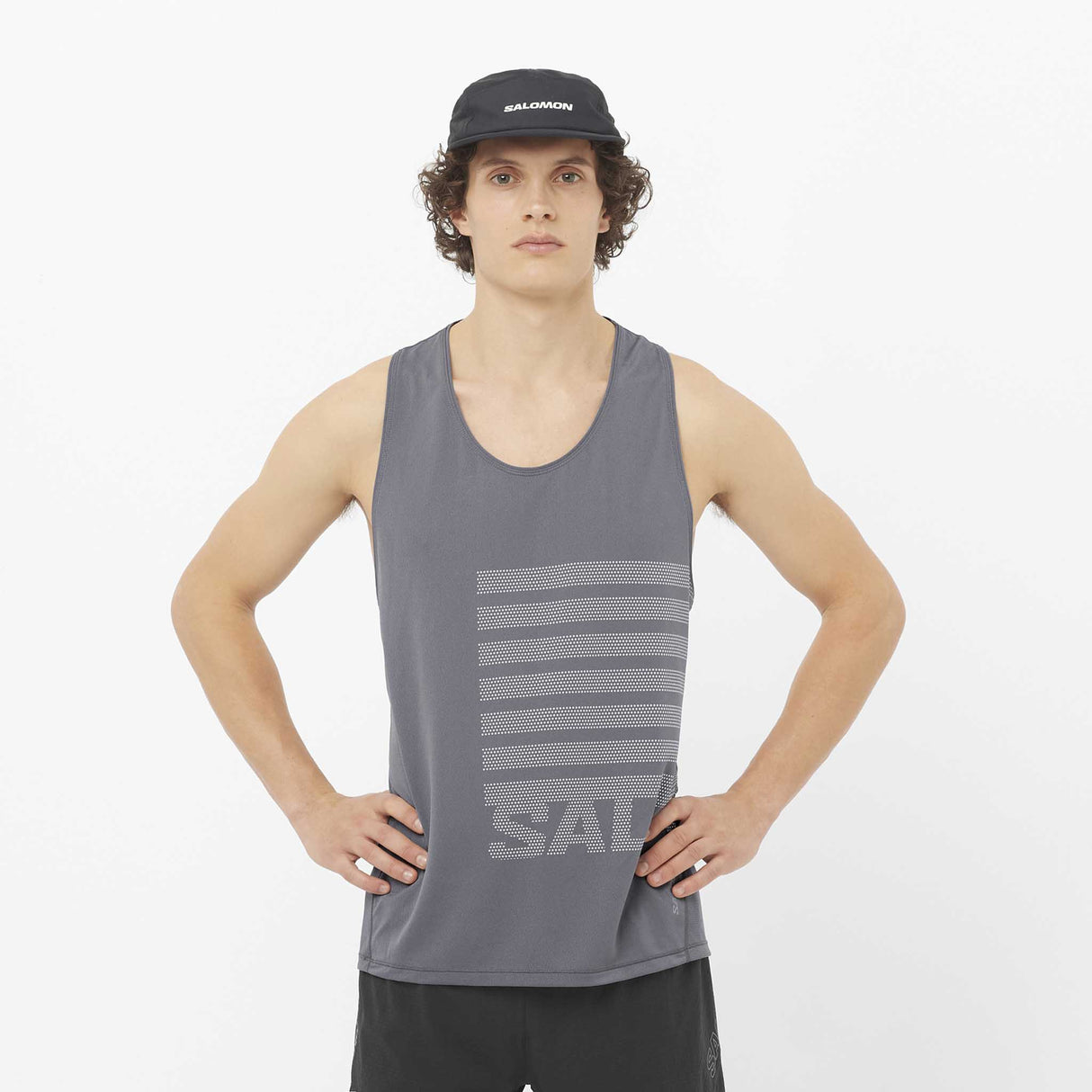 Salomon Sense Aero débardeur de course et entrainement pour homme face - Castelrock
