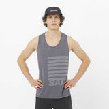 Salomon Sense Aero débardeur de course et entrainement pour homme face - Castelrock