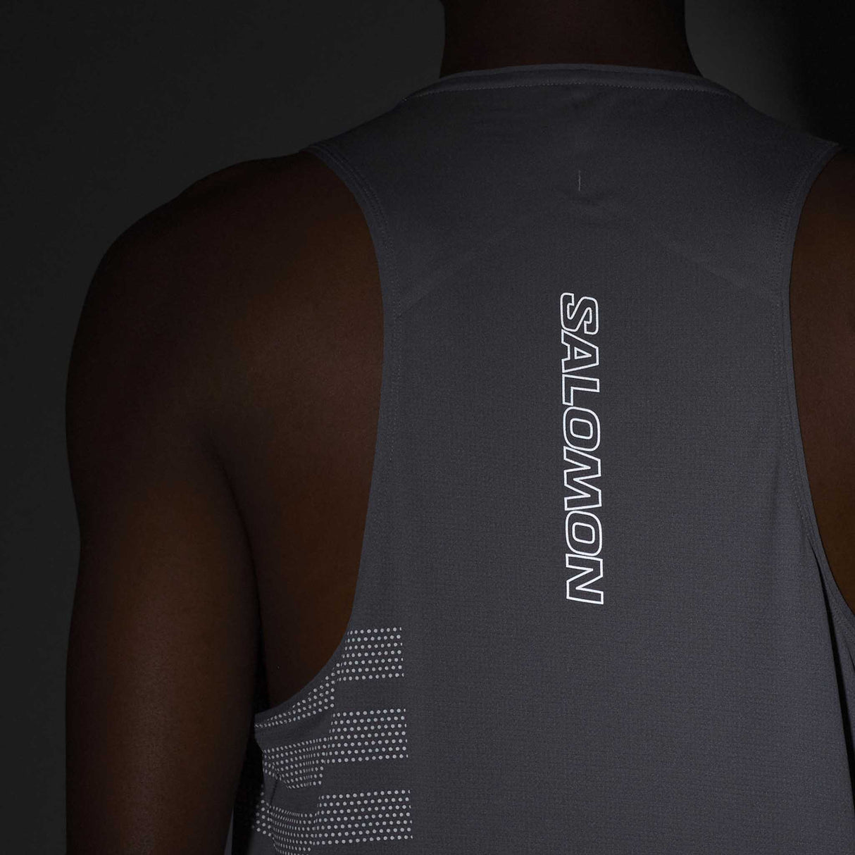 Salomon Sense Aero débardeur de course et entrainement pour homme logo réfléchissant - Castelrock