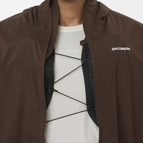 Salomon Sense Aero Wind manteau coupe-vent pour homme - Coffee Bean