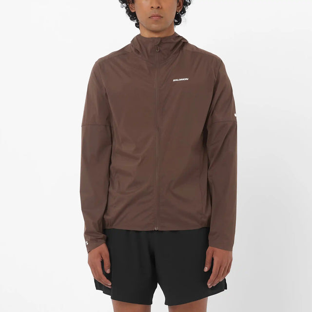 Salomon Sense Aero Wind manteau coupe-vent pour homme - Coffee Bean