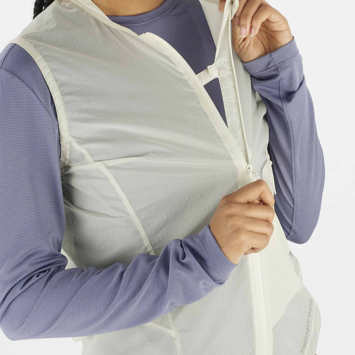 Salomon Women's Sense Aero Wind Vest - Icicle