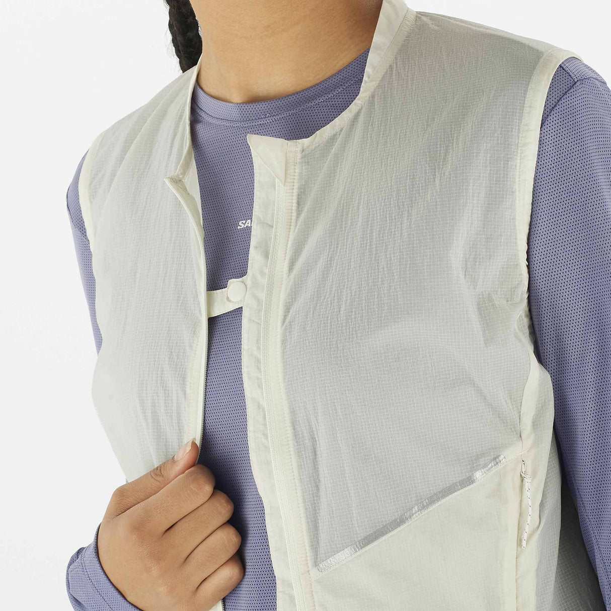 Salomon Women's Sense Aero Wind Vest - Icicle