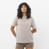 Salomon SHAKEout Core T-shirt de course à pied pour femme face - Etherea