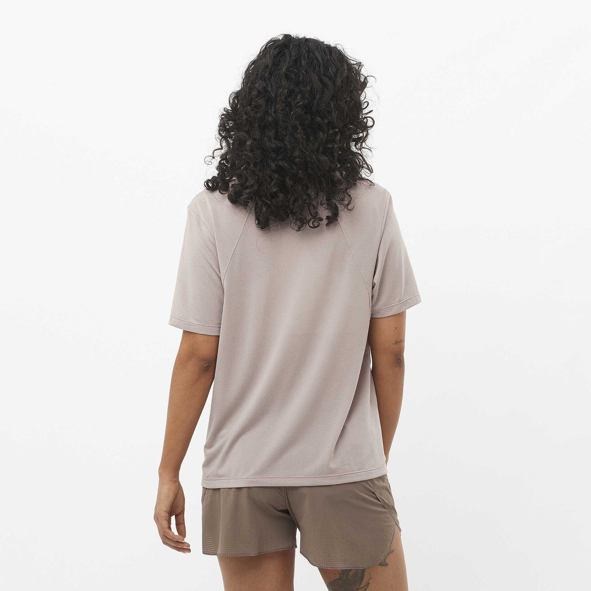Salomon SHAKEout Core T-shirt de course à pied pour femme dos - Etherea