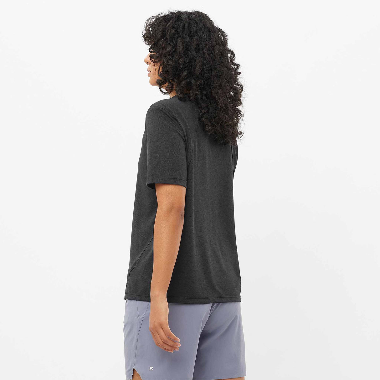 Salomon Shakeout Core SS Tee for Women - Deep Black