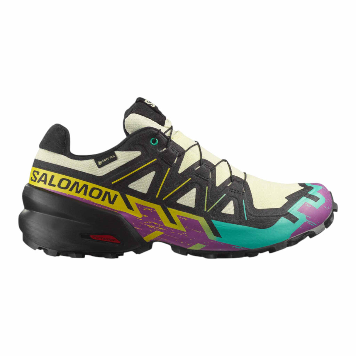Salomon Speedcross 6 GTX Men's & Women's Trail Running Shoes - Transparent Yellow / Black / Waterfall
